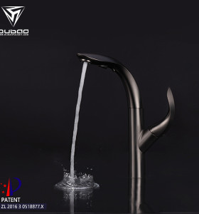 OUBAO Kitchen Sink Tap for New Sanitary Wares Gunmetal