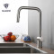 OUBAO Pull Out Kitchen Sink Faucet with Sprayer Single Handle Brushed Nickel