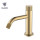 OUBAO Push Button Bathroom Sink Faucet Brass Copper Matte Black Single Hole