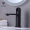 OUBAO Matte Black Bathroom Faucets Single Hole For Bathroom