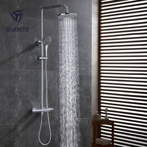 OUBAO Cool Touch Techology Thermostatic Bath Shower Faucet Set Wall