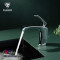 OUBAO Basin Faucets Brass Chrome Bathroom Basin Sink Short Faucets Mixer Tap