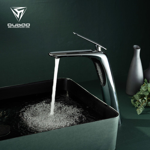 OUBAO Best Bathroom Faucets | Brass Chrome Basin Tap | Single Hole Faucet