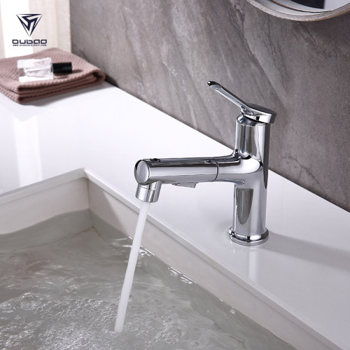 Pull Out Bathroom Faucet OB-9307 | Chrome