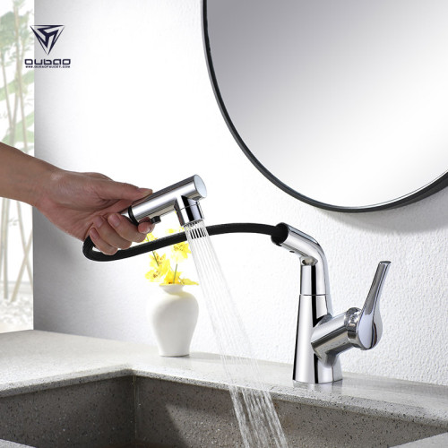 Pull Out Bathroom Faucet OB-6587 | Chrome