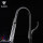 OUBAO Single Hole Kitchen Faucet Black Pull Down Gosseneck