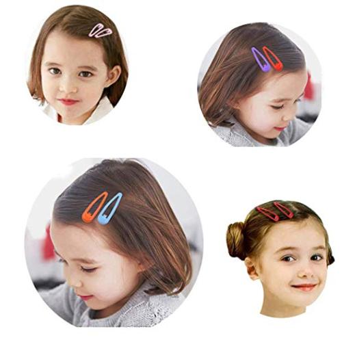 Metal snap hair clip