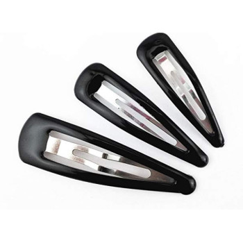 Metal snap hair clip