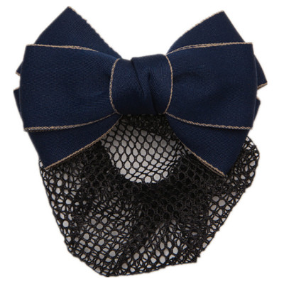 Metal snap hair clip with bow