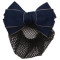 Metal snap hair clip with bow