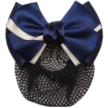 Metal snap hair clip with bow