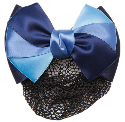 Metal snap hair clip with bow