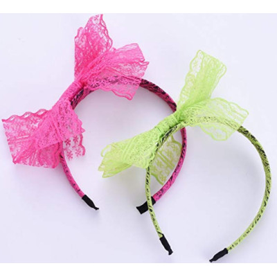 Lace headband with knotted bow
