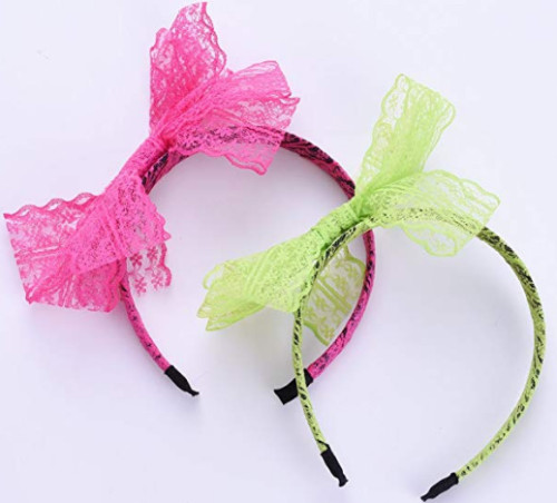 Lace headband with knotted bow