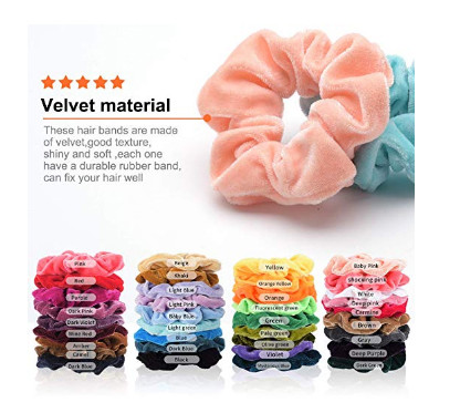 Elastic hair band scrunchies