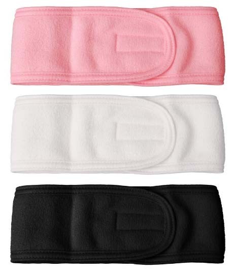 cotton headband with velcro