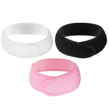 cotton headband with velcro