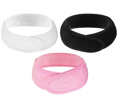 cotton headband with velcro