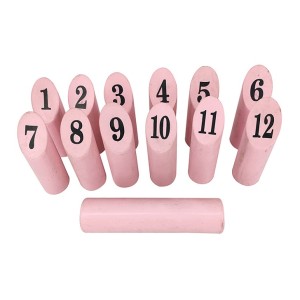 Wholesale custom Number Kubb Smite lawn Game viking bowling wooden skittles game