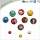 Outdoor 8 Pack Quality Colorful Resin Petanque Boules / Bocce Ball Games Set