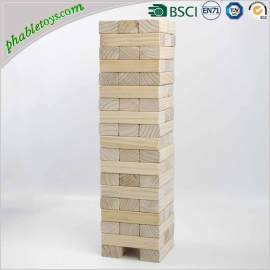 Giant Natural Pine Wooden Jenga Games / Wooden Blocks Stacking Games Set