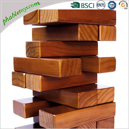 Giant Stained Pine Wooden Tumble / Tumbling Toppling Tower / Timbers