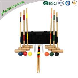 Professional Champions 4 / 6 Players Garden Wooden Croquet Game Sets