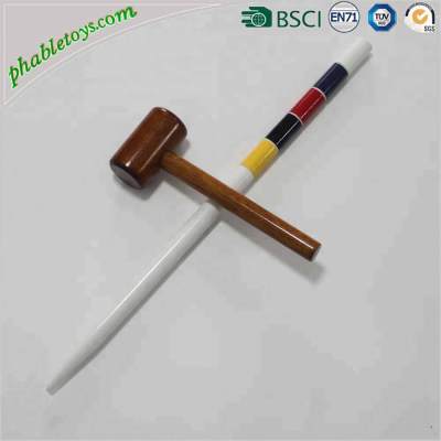 Classic 6 Players Hardwood Garden Croquet Games Sets