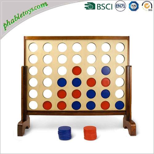 Outdoor Kids Baby Educational 2/3/4 FEET Giant Wooden Connect 4 / Four In A Row Games Toys For Children