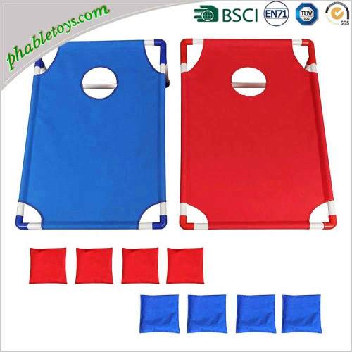 Lightweight Portable Aluminum Framed Cornhole Bean Bag Toss Game Board