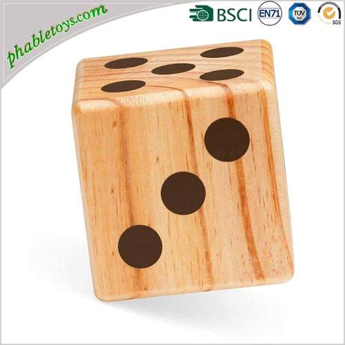 Costum 6 Extra Giant Pine Wood Wooden Yard Lawn Dice Games Set
