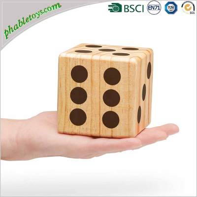 Costum 6 Extra Giant Pine Wood Wooden Yard Lawn Dice Games Set
