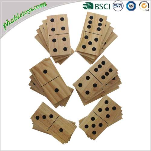 Custom Mexican Colorful Giant Wooden Dominoes Game Set For Garden Lawn Games