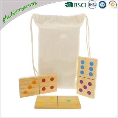 Custom Mexican Colorful Giant Wooden Dominoes Game Set For Garden Lawn Games