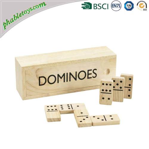 28 Pieces Extra Large Outdoor Pine Wooden Domino / Dominoes Set For Yard Lawn Games