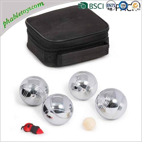 4/6/8 Pack Chrome-Plated Metal Steel Petanque Boules Set / Bocce Ball Games Set
