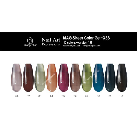 COLOUR GEL MAG Solid Color Gel Collection-X33