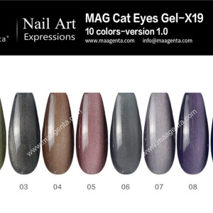 3D MAGIC CAT EYE gel nail polish for creative nail art MAG CAT EYE COLLECTION-X19