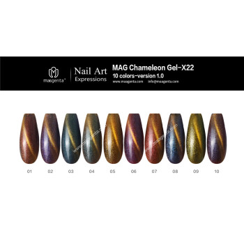 CHAMELEON CAT EYE gel nail polish-X22