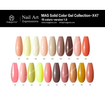 COLOUR GEL MAG Solid Color Gel Collection-X47