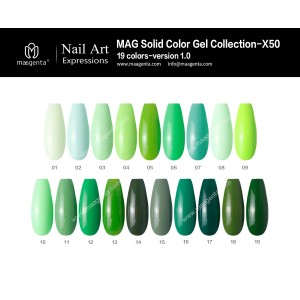 COLOUR GEL MAG Solid Color Gel Collection-X50