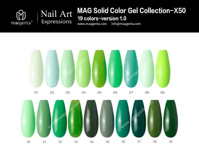 COLOUR GEL MAG Solid Color Gel Collection-X50