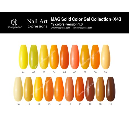 COLOUR GEL MAG Solid Color Gel Collection-X43