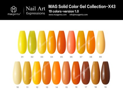 COLOUR GEL MAG Solid Color Gel Collection-X43