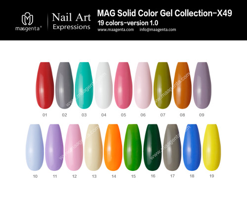 COLOUR GEL MAG Solid Color Gel Collection-X49