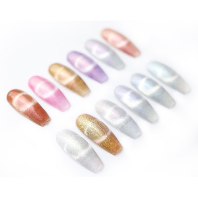 Aurora Crystal Cat eyes gel  nail polish for professional nail art and amateur home DIY