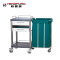 Hospital Use easy clean All plastic ABS Material Medical Record Cart for Nurse