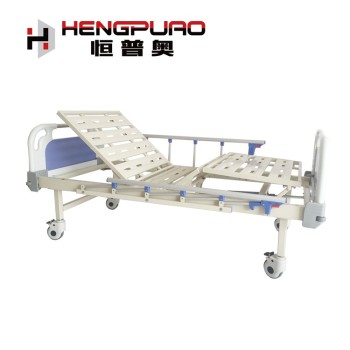 China medical two functions hospital use manual patient bed for elderly
