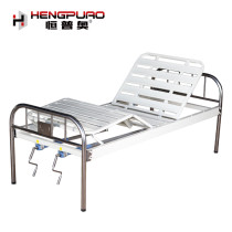 simple type back reclining two cranks cheap hospital bed for sale