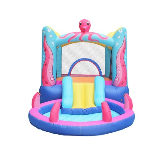DD63104 Air Slide Bouncy Water Kids Nylon Inflatable Castle Jumping Bouncer with Pool